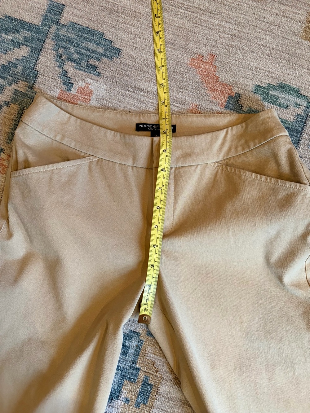 Preppy Coastal Old Money Khaki Tab Front Bermuda Shorts - Picture 7 of 15